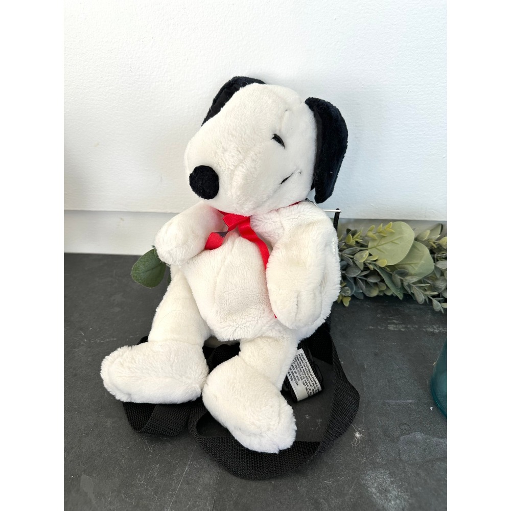 Snoopy Plush backpack purse Peanuts kidcore comic dog vintage adjustable strap